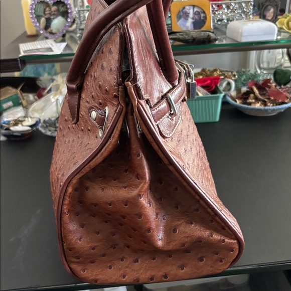 Vintage Hermès like Brown Handbag - Picture 4 of 6